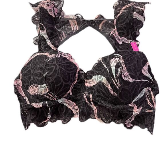 Victorias Secret Pink date push up padded bralette bra multicolor Small - Picture 2 of 4